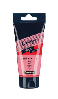 Barva na linoryt Schmincke College Linol 75 ml – 300 Červená