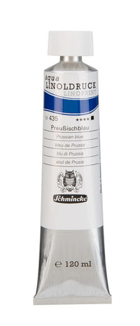 Barvy na linoryt Schmincke aqua-LINOPRINT 120 ml – 435 Pařížská modrá