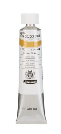 Barvy na linoryt Schmincke aqua-LINOPRINT 120 ml – 610 Žlutý okr