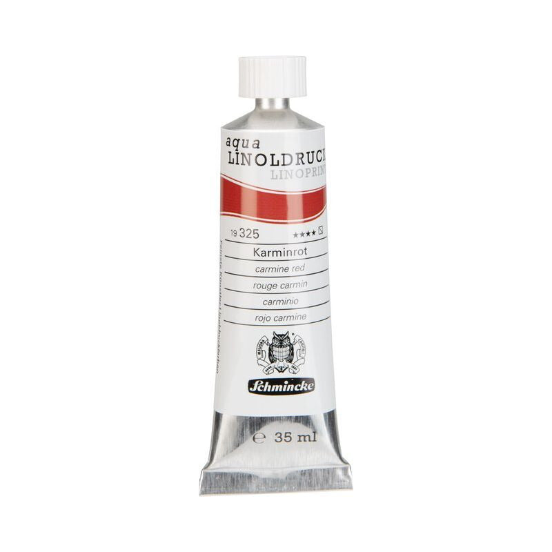 Barvy na linoryt Schmincke aqua-LINOPRINT 35 ml – 325 Karmínová červená