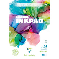 Blok na alkoholové inkousty Clairefontaine 90 g/m² A5 – A3 - 25 listů