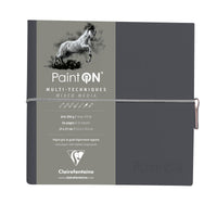 Blok papírů CLAIREFONTAINE Paint'On 250 g/m² 19 x 19 cm - 32 listů – Šedá