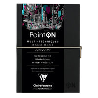 Blok papírů Clairefontaine Paint'On černý 250 g/m² - 32 listů (A5 – 14 x 14 cm)