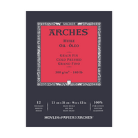Blok papírů na olejomalbu ARCHES Huile CP 300 g/m² 23 × 31 cm – 12 listů