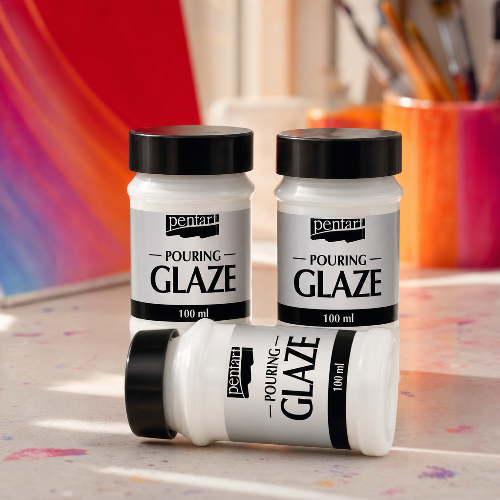 Tekutá glazúra Pentart lesklá – 100 ml – balenie 3 ks (−20 %)