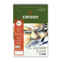 Skicák CANSON C a grain 224 g/m² A4, 30 listů, jemnozrnný, kroužková vazba