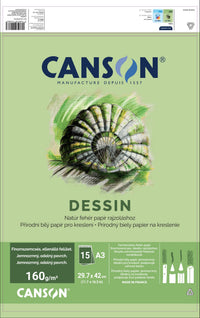 Kreslicí blok CANSON Dessin A3 160 g - 15 listů