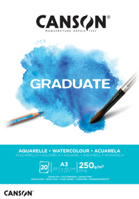 Canson Graduate akvarelový blok CP 250 g/m² 20 listů A3 lepený