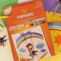 Barevný skicák CANSON Kids A4 - 120 g/m², 30 listů, mix 10 barev