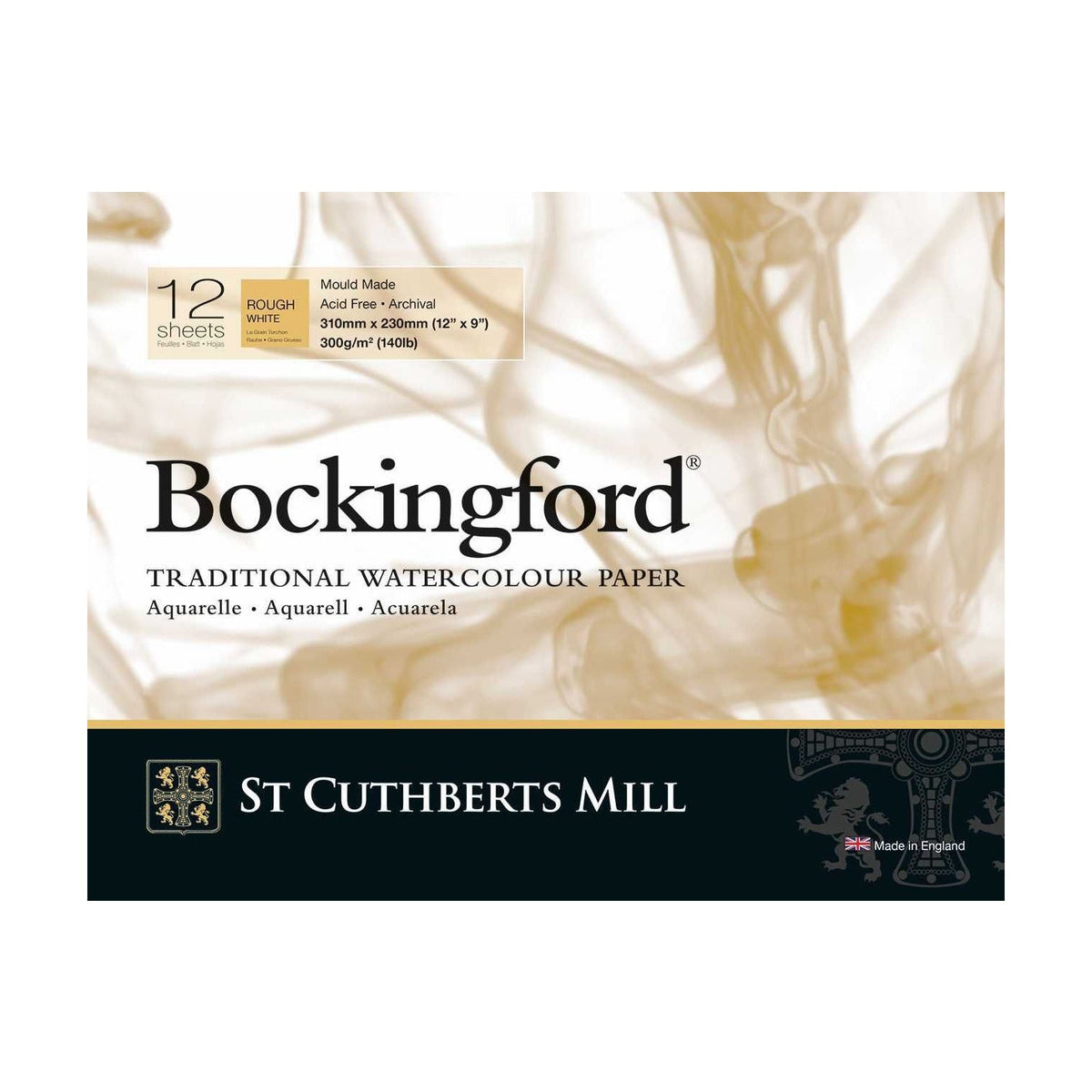 CANSON St Cuthberts Bockingford akvarelový blok Rough 300 g/m² - 12 listů, různé formáty