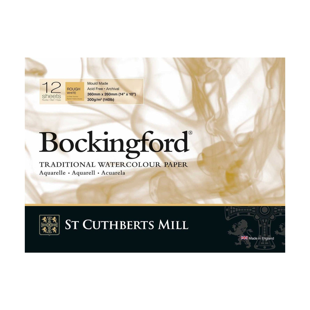 CANSON St Cuthberts Bockingford akvarelový blok Rough 300 g/m² - 12 listů, různé formáty
