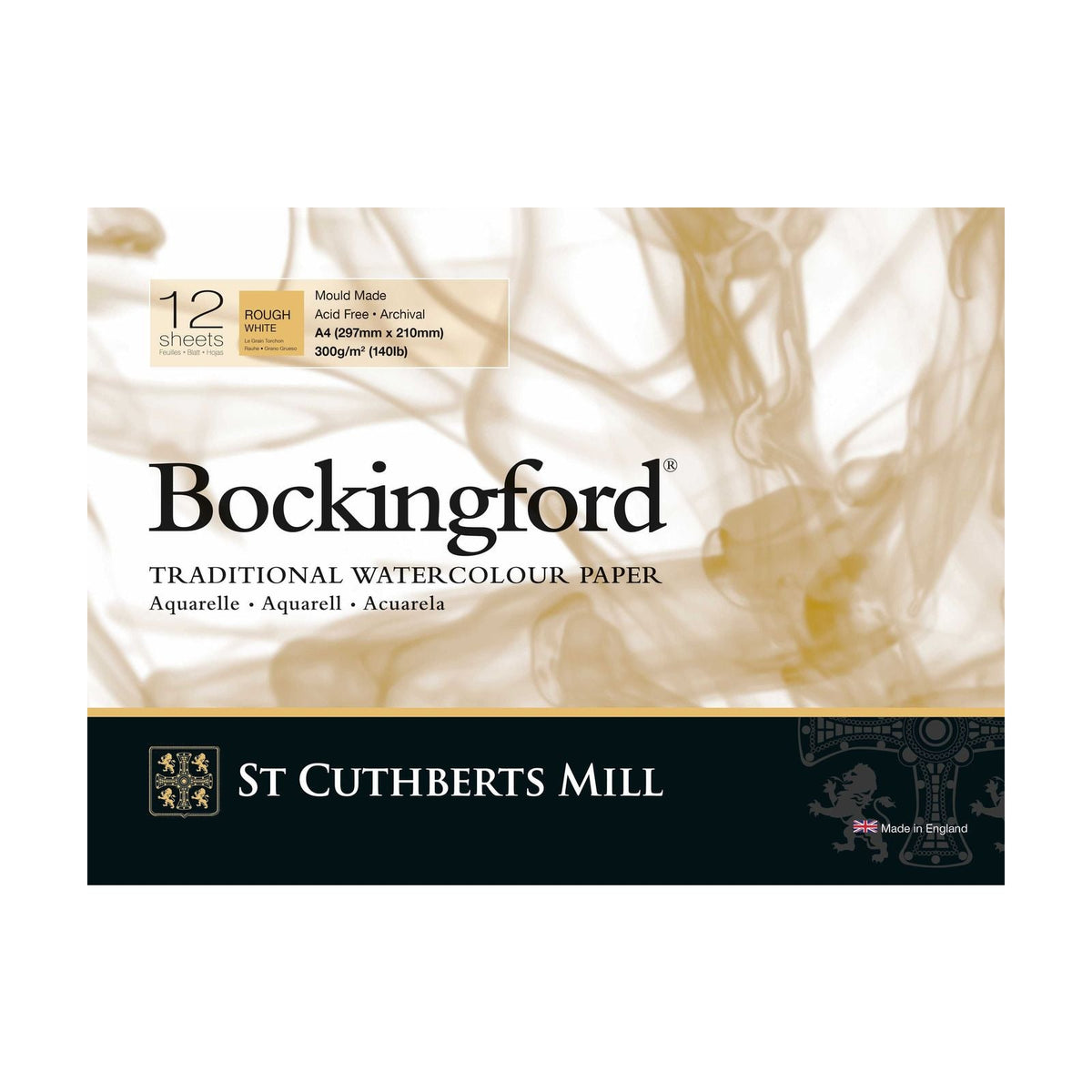 CANSON St Cuthberts Bockingford akvarelový blok Rough 300 g/m² - 12 listů, různé formáty