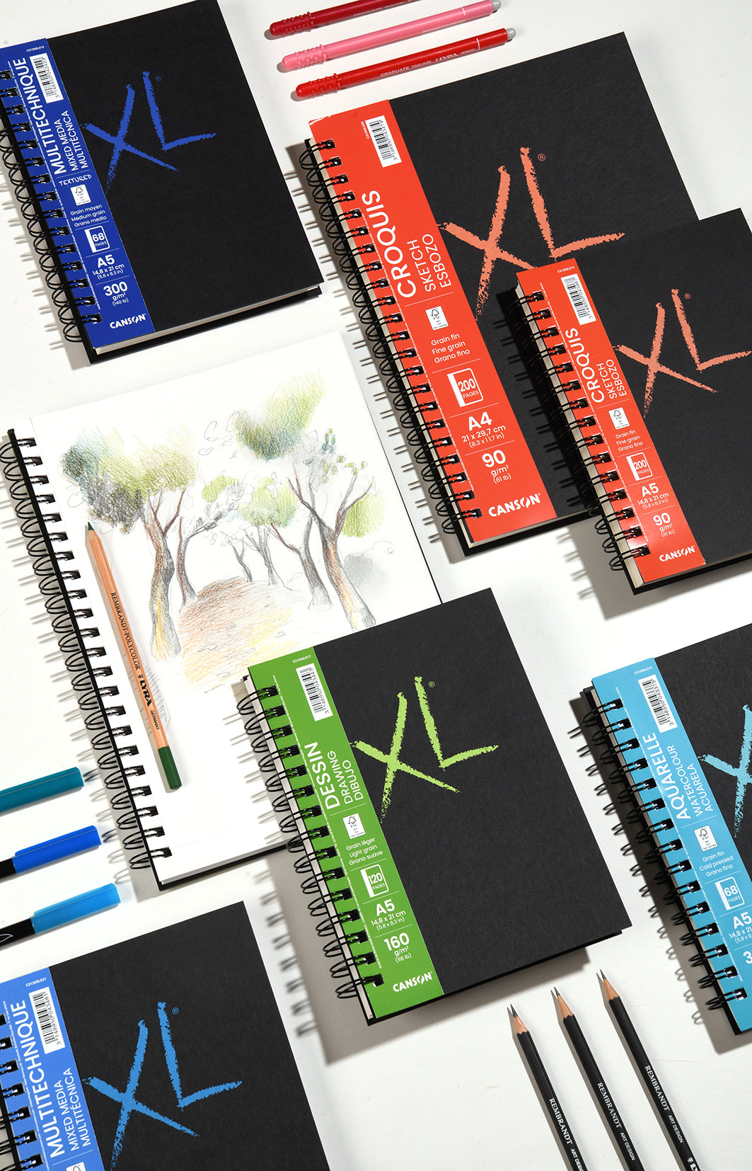 Canson XL Sketch skicovací blok 90 g/m² - 200 listů, A5