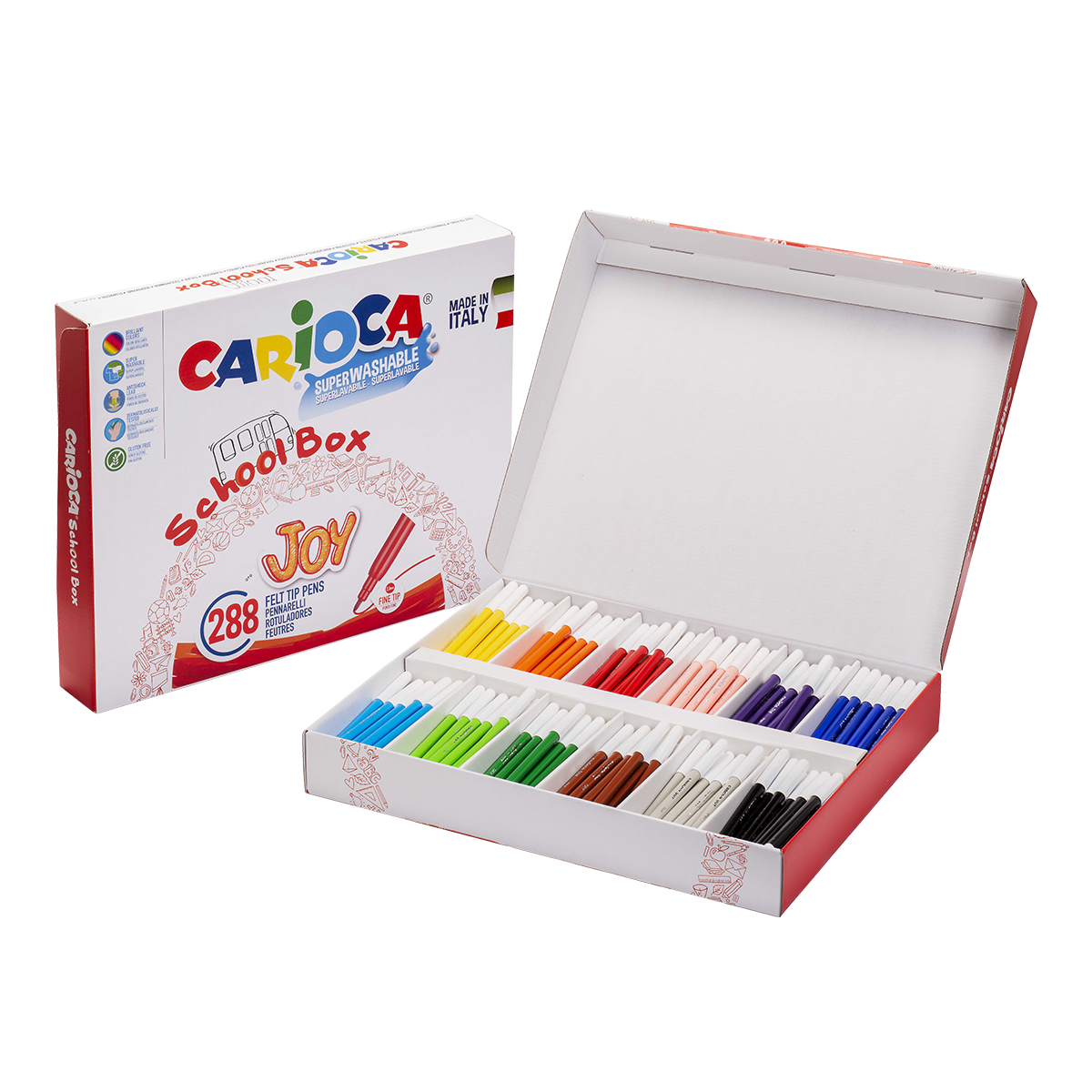 Carioca fixy školní balení, mix barev