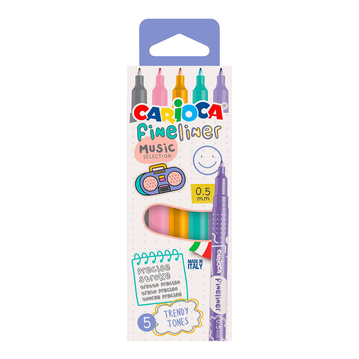 Carioca Fineliner 0,5 mm, mix barev