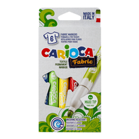 Carioca fixky na textil, maxi hrot, mix barev