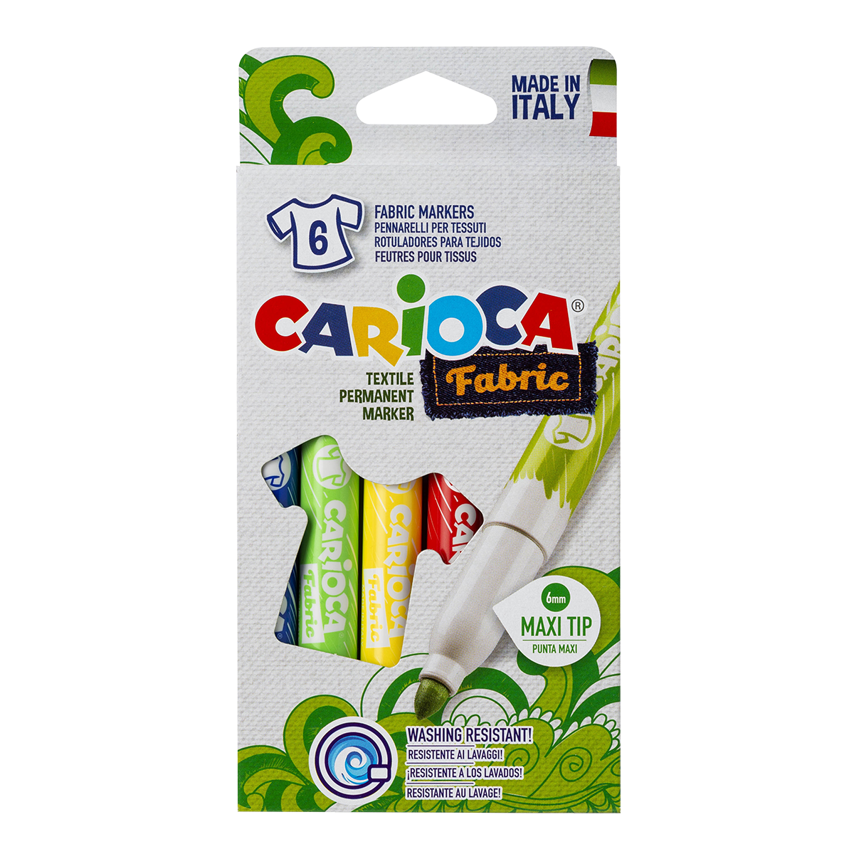 Carioca fixky na textil, maxi hrot, mix barev