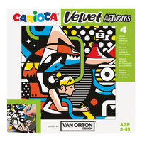 Carioca sametové omalovánky 4 ks – VAN ORTON Street