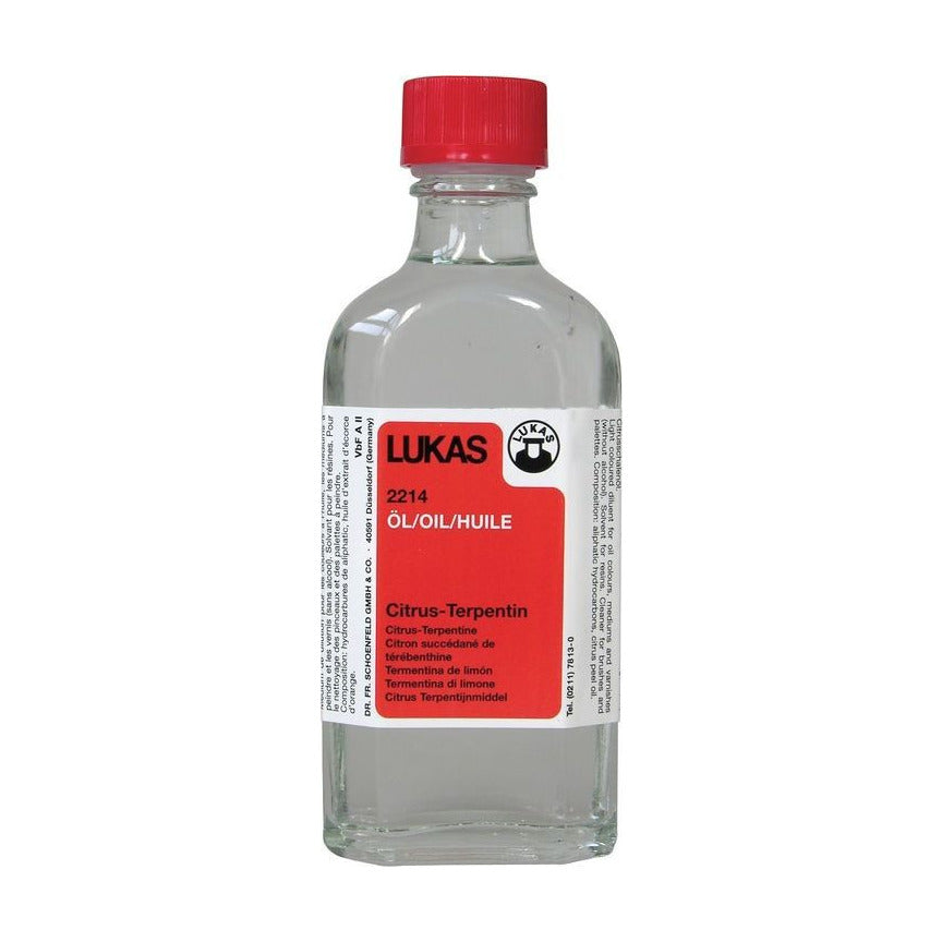 Citrusový terpentýn LUKAS pro olejové barvy 125 ml