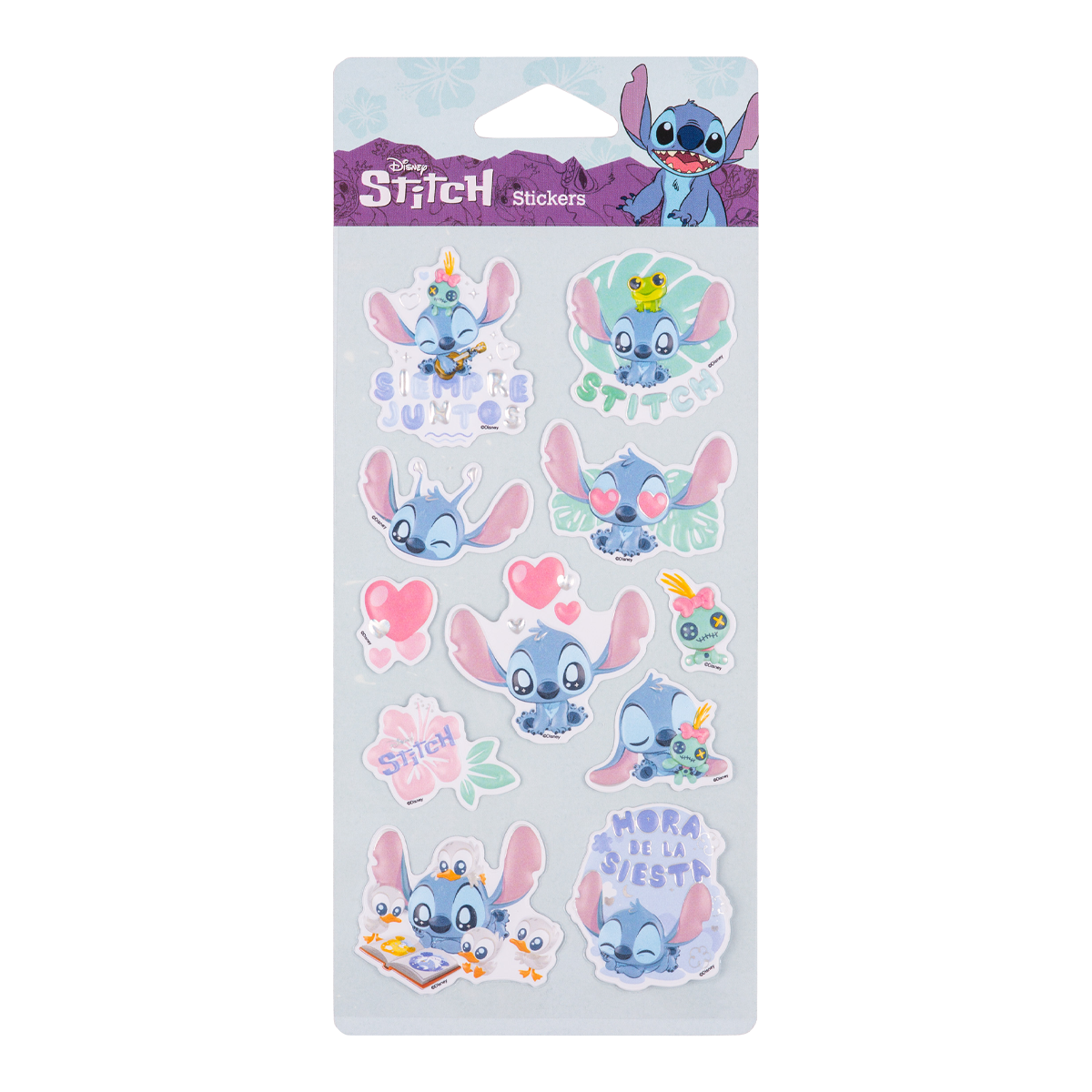 Colorino Pop-Up samolepky Stitch Pastel 1, mix motivů