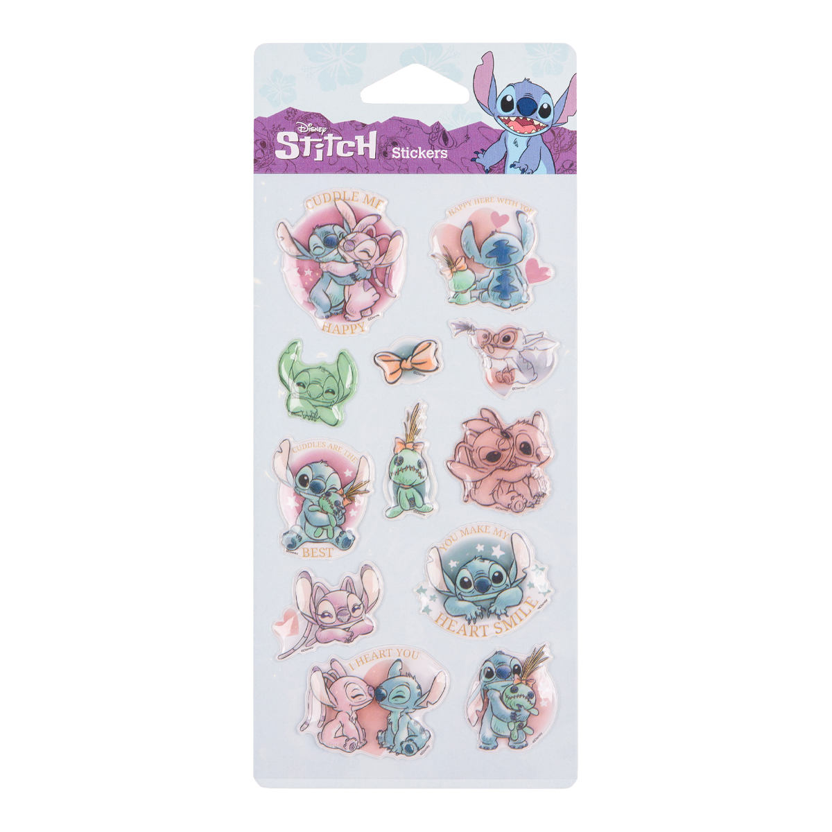 Colorino Pop-Up samolepky Stitch Pastel 3, mix motivů