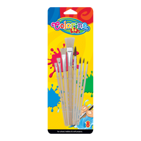 Colorino sada štětců - ploché a kulaté, 8 ks