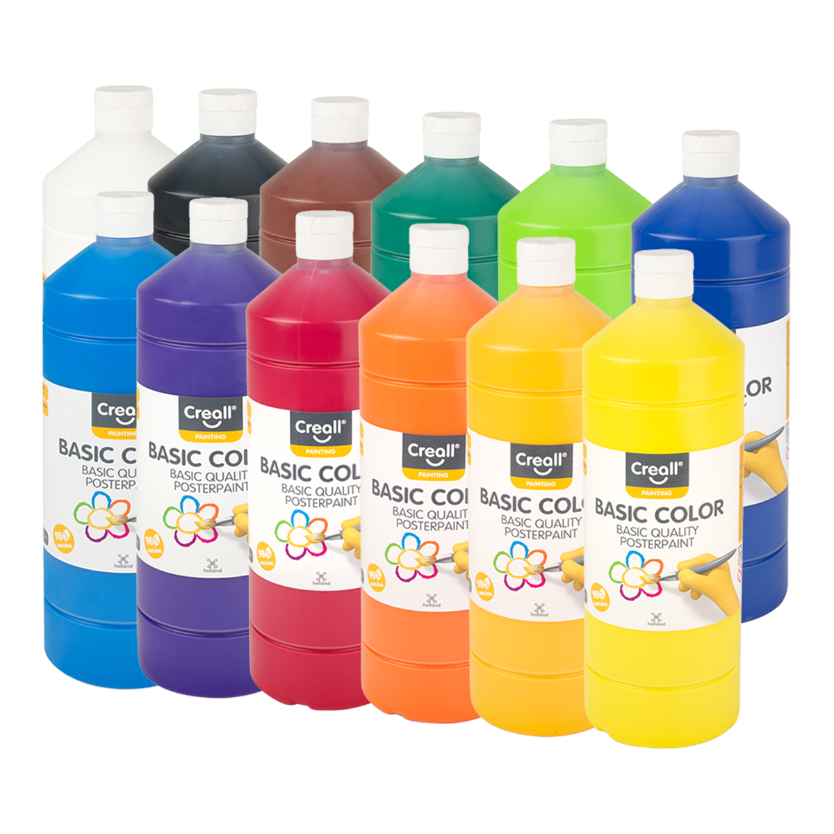 Creall temperové barvy, 1 000 ml, mix barev