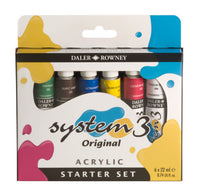 DALER ROWNEY System3 sada akrylových barev 6 x 22 ml