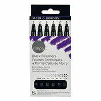 DALER ROWNEY D&R Simply sada linerů 0,05 až 0,8 mm