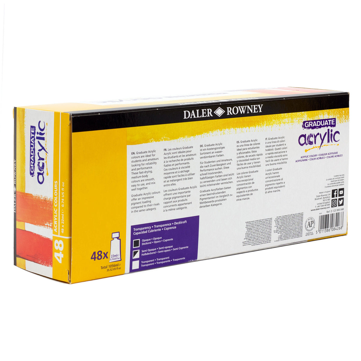 DALER ROWNEY Graduate sada akrylových barev 48 x 22 ml