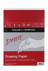Daler-Rowney Medium Grain skicák na kreslení 160 g/m² 50 listů A5 lepený