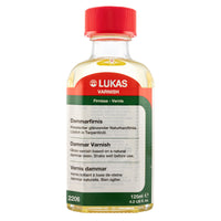 Damarový závěrečný lak na olejové barvy LUKAS – 125 ml