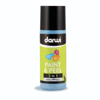 Slupovací barva na sklo DARWI Paint & Peel 3v1 80 ml – modrá třpytková