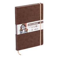 Skicovací blok DARWI Brown A4 140 g/m² 80 listů