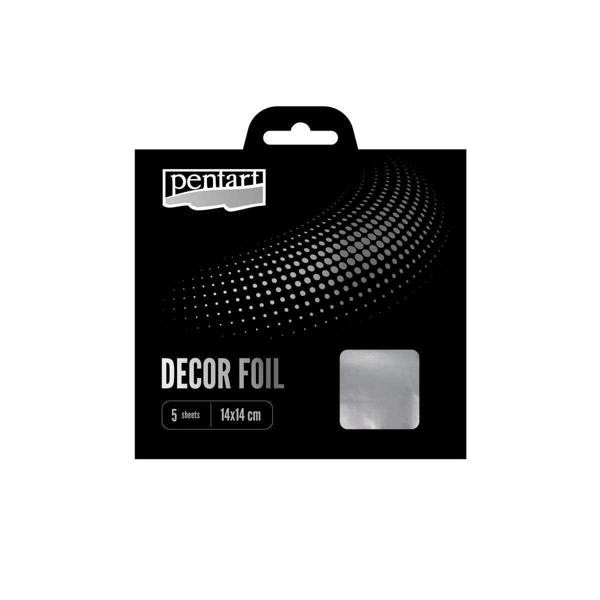 Decor foils metallic 14 x – stříbrná cm