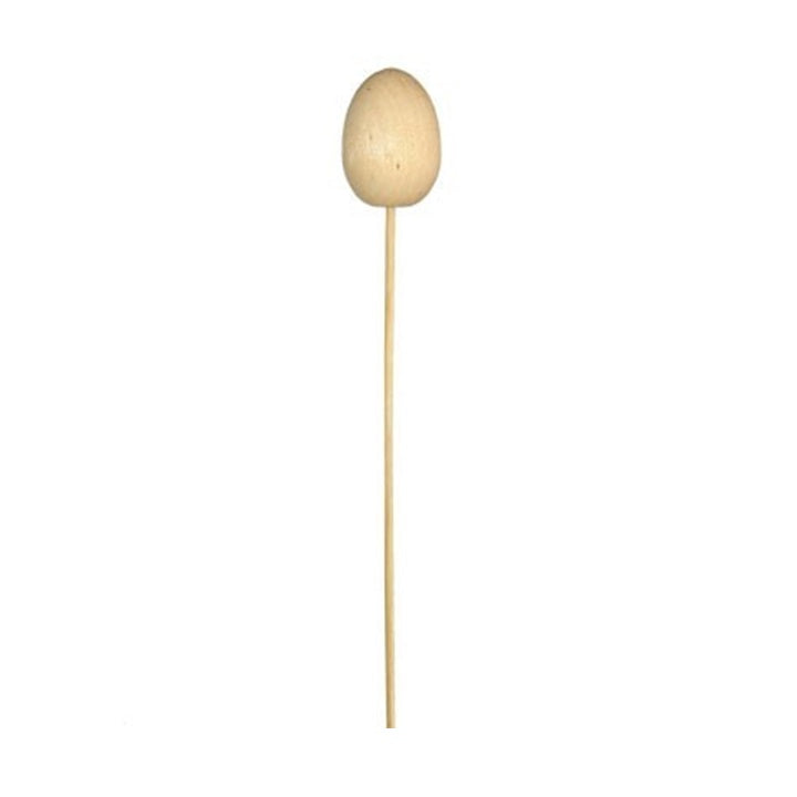 Drevené zapichovacie vajíčko na špajli malé / 3.8 cm