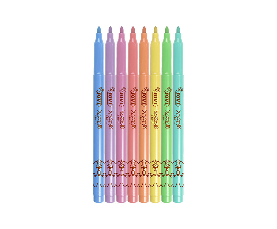 Dětské fixy JOVI Kawaii / sada 8 ks - 3 mm