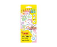 Dětské fixy JOVI tenké vypratelné pastelové 3 mm / sada 8 ks