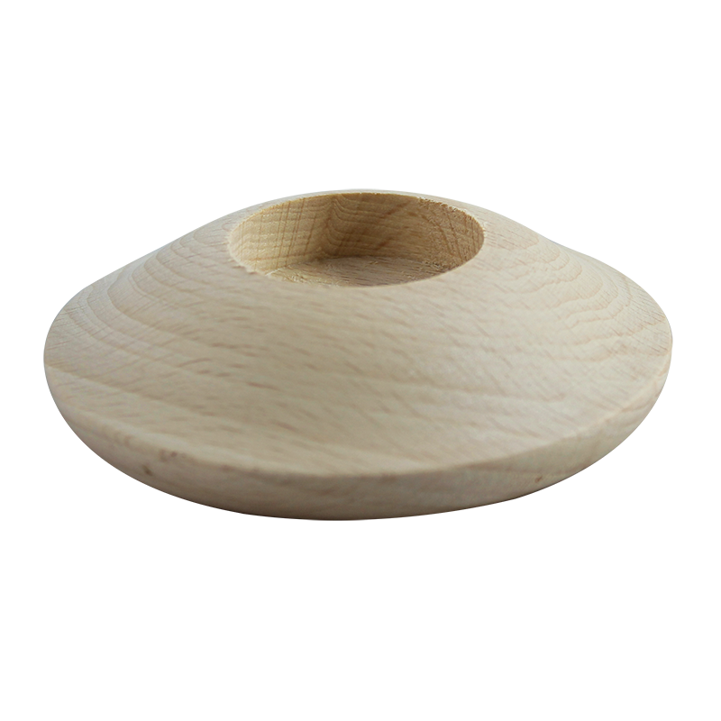 Dřevěný svícen na čajovou svíčku Pentart - disk 3, 10x3 cm