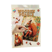 Drevené puzzle Veverička 130ks MOXY