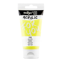 Akrylová barva DARWI Acryl 75 ml – Neonová žlutá