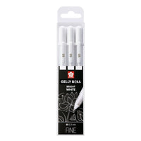 Gelová pera Sakura Gelly Roll bright white - 3 ks – 05 fine