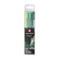 Gelová pera Sakura Gelly Roll METALLIC - 3 ks – forest