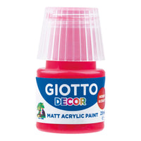 Giotto Decor akrylová barva matná 25 ml – rumělkově červená