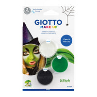 GIOTTO sada barev na obličej Čarodějnice 3 x 5 ml