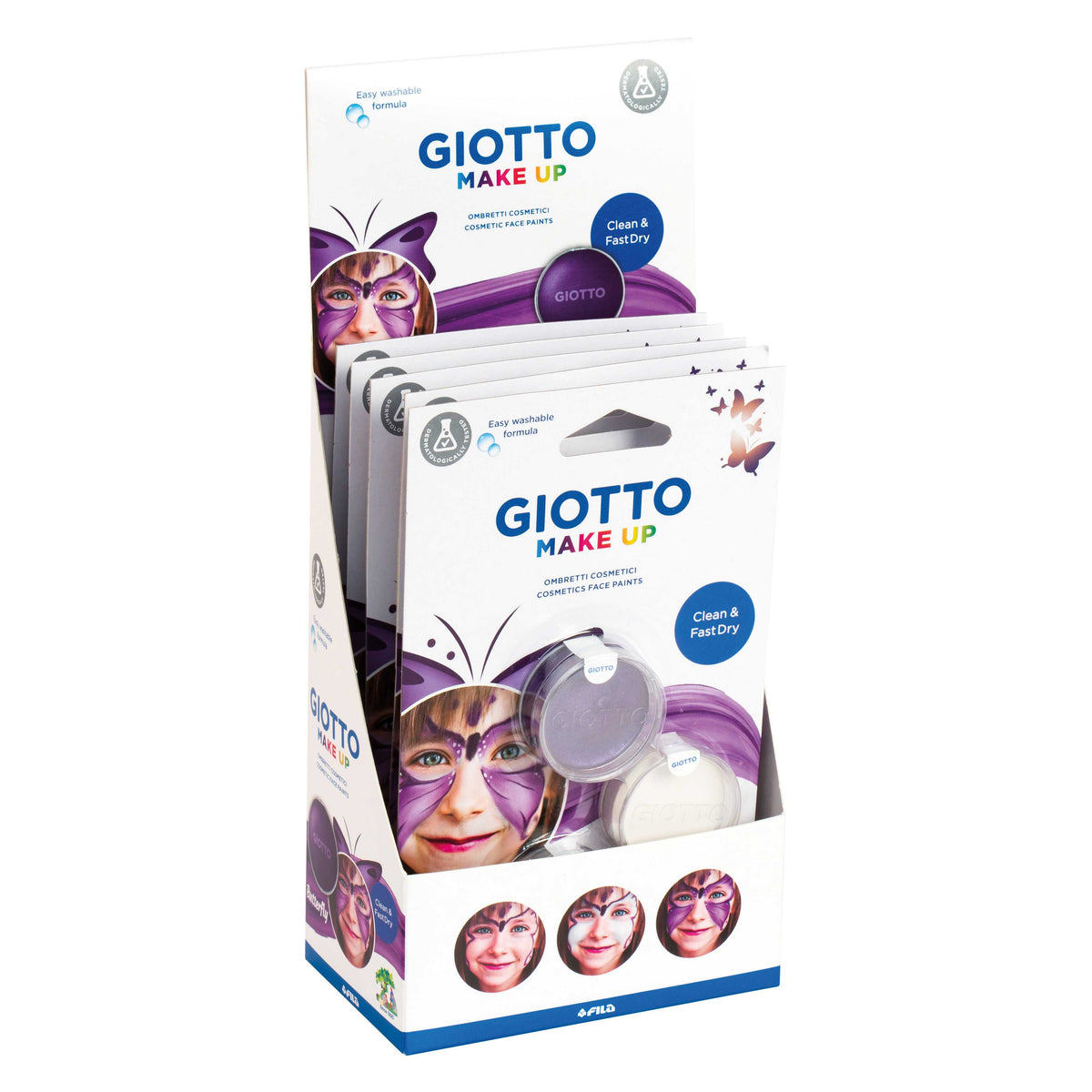 Giotto sada barev na obličej Motýl 3 x 5 ml