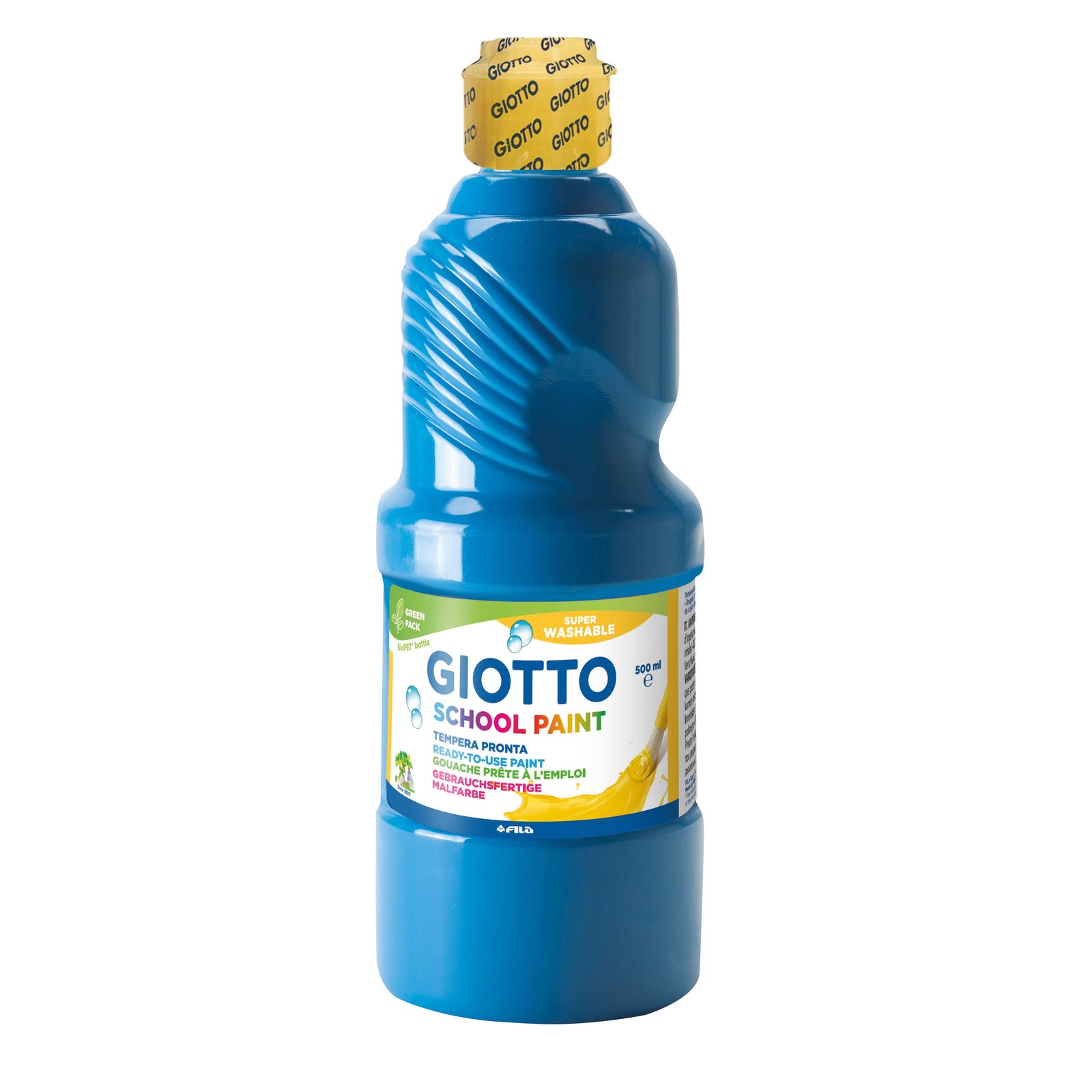 GIOTTO School Paint omyvatelná temperová barva 500 ml – azurová