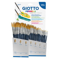 GIOTTO Taklon školní štětce Série 500 mix display 84 ks
