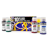GOLDEN Fluid sada akrylových barev Mixing 10 × 30 ml