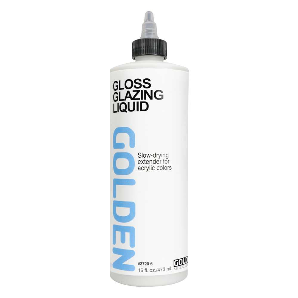 GOLDEN Gloss Glazing Liquid tekuté lesklé médium na akrylové lazury